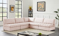 Jacob Velvet Modular 5 Piece Sectional