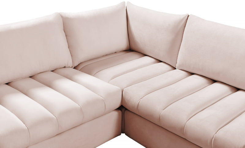 Jacob Velvet Modular 6 Piece Sectional