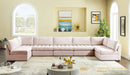 Jacob Velvet Modular 7 Piece Sectional