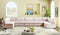 Jacob Velvet Modular 7 Piece Sectional