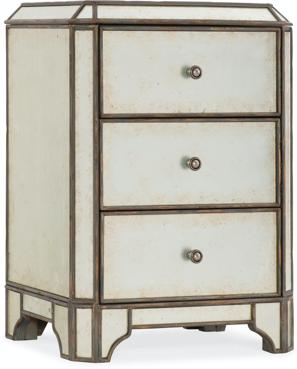 Hooker Furniture - Arabella Mirrored Three-Drawer Nightstand