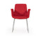 Modrest Altair Modern Red Fabric Dining Chair