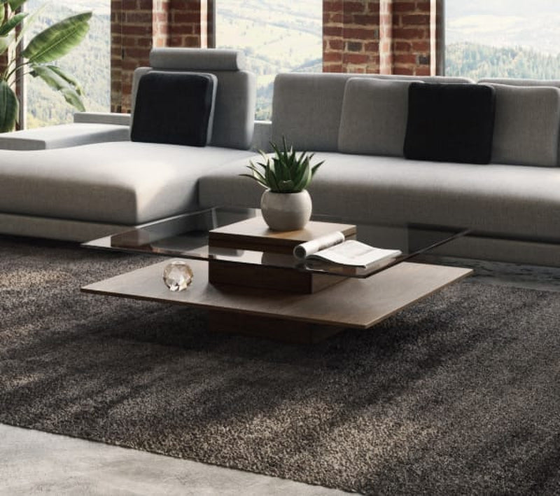 Modrest Clarion Modern Glass Coffee Table