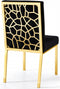 Opal Velvet Dining Chair Gold - Set Of 2