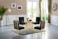 Opal Velvet Dining Chair Gold - Set Of 2