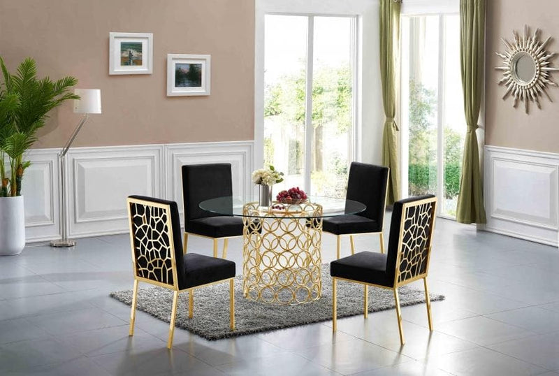 Opal velvet dining chair clearance