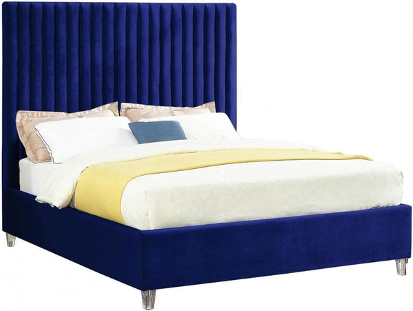 Candace Velvet Bed - hollywood-glam-furnitures