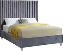 Candace Velvet Bed - hollywood-glam-furnitures