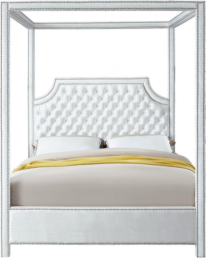 Rowan Velvet Canopy Bed