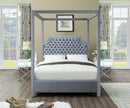 Rowan Velvet Canopy Bed