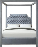 Rowan Velvet Canopy Bed