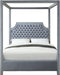 Rowan Velvet Canopy Bed