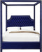 Rowan Velvet Canopy Bed