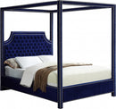 Rowan Velvet Canopy Bed