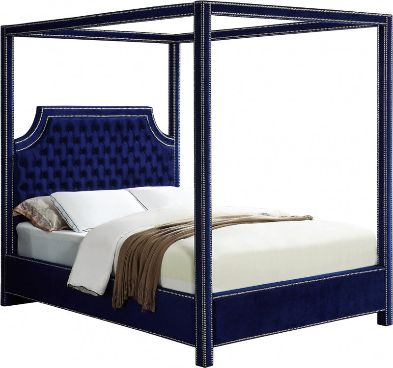 Rowan Velvet Canopy Bed