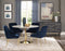 Mero 50inch Round Dining Table Marble & Gold