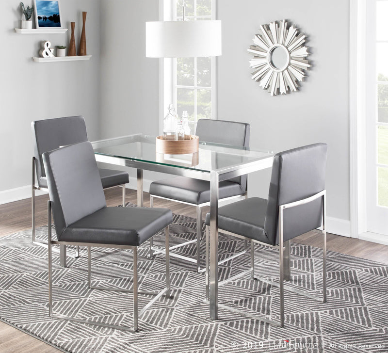 High Back Fuji Dining Chair - Set Of 2
