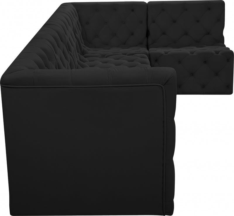 Tuft Velvet Modular 5 Piece Sectional