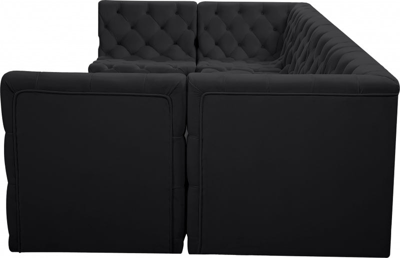 Tuft Velvet Modular 6 Piece Sectional