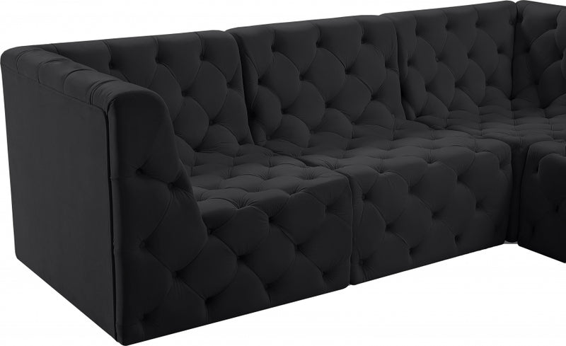 Tuft Velvet Modular 6 Piece Sectional