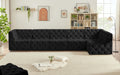 Tuft Velvet Modular 6 Piece Sectional