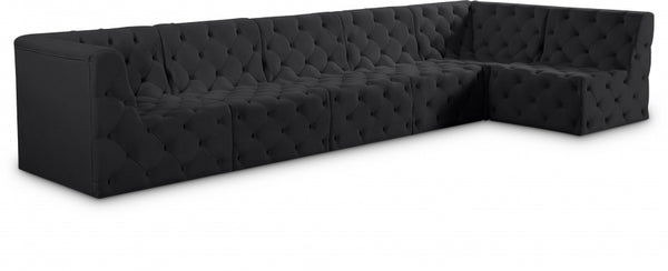 Tuft Velvet Modular 6 Piece Sectional