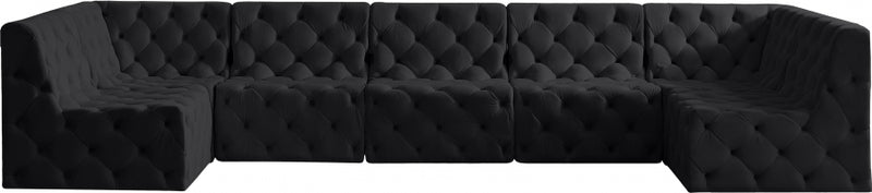 Tuft Velvet Modular 7 Piece Sectional