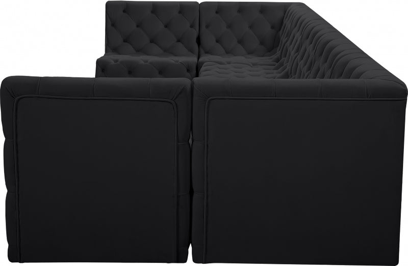 Tuft Velvet Modular 7 Piece Sectional