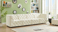 Tuft Velvet Modular 128" Sofa