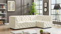 Tuft Velvet Modular 4 Piece Sectional