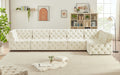 Tuft Velvet Modular 6 Piece Sectional