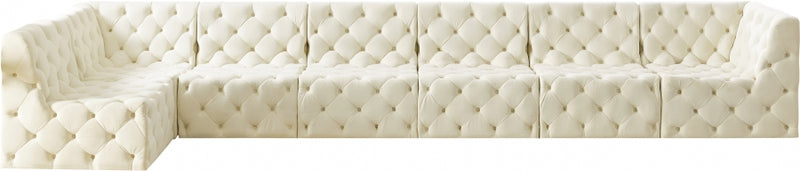Tuft Velvet Modular 7 Piece Sectional
