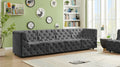 Tuft Velvet Modular 128" Sofa