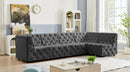 Tuft Velvet Modular 5 Piece Sectional