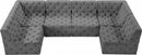 Tuft Velvet Modular 6 Piece Sectional