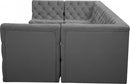 Tuft Velvet Modular 6 Piece Sectional