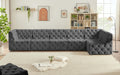 Tuft Velvet Modular 6 Piece Sectional