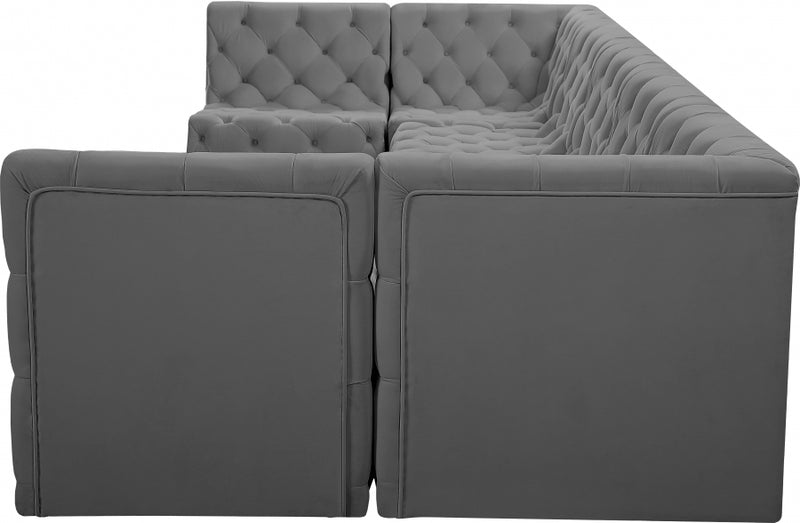 Tuft Velvet Modular 7 Piece Sectional