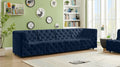Tuft Velvet Modular 128" Sofa