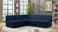 Tuft Velvet Modular 5 Piece Sectional