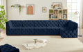 Tuft Velvet Modular 6 Piece Sectional