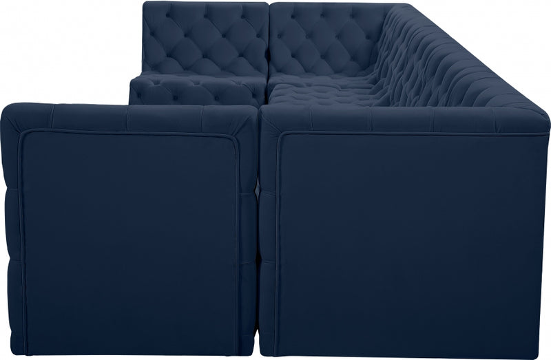 Tuft Velvet Modular 7 Piece Sectional