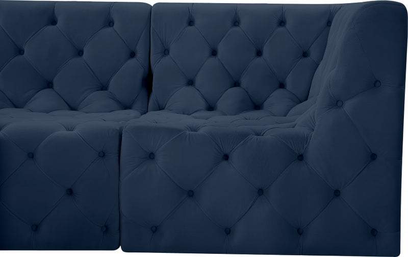 Tuft Velvet Modular 7 Piece Sectional