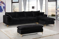 Naomi Velvet Reversible Sectional - hollywood-glam-furnitures