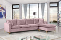 Naomi Velvet Reversible Sectional - hollywood-glam-furnitures