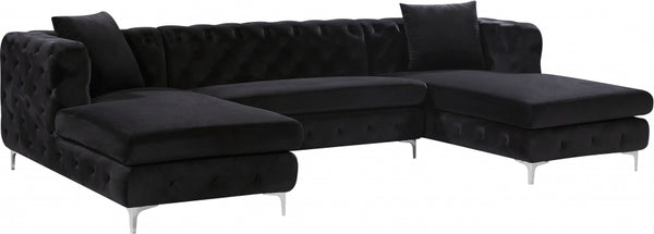 Gail Velvet 3 Piece Sectional