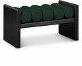 Waverly Boucle Fabric Black Bench