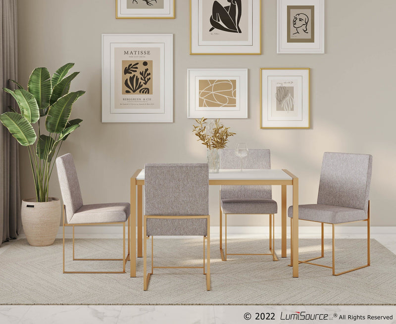 High Back Fuji Dining Chair - Set Of 2