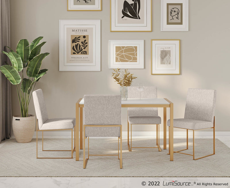 High Back Fuji Dining Chair - Set Of 2