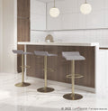 Ale Barstool Gold Steel - Set Of 2